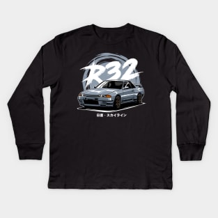 Skyline GTR R32 Kids Long Sleeve T-Shirt